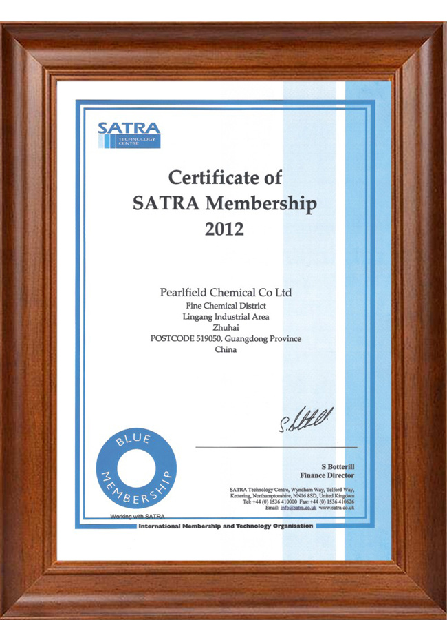 CERTIFICATE 2012